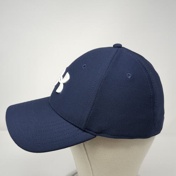 Under Armour Fitted Hat Blue XL Embroidered Logo UA Classic Fit Outdoor - Picture 3 of 9